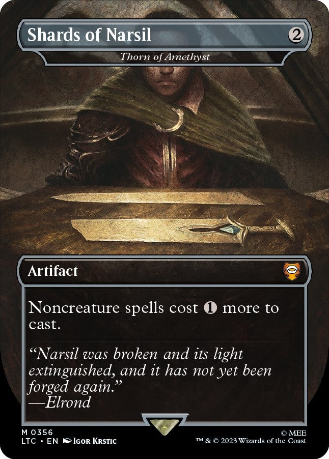 Image for Shards of Narsil - Thorn of Amethyst (Borderless) (356) (LTC) - Magic: The Gathering