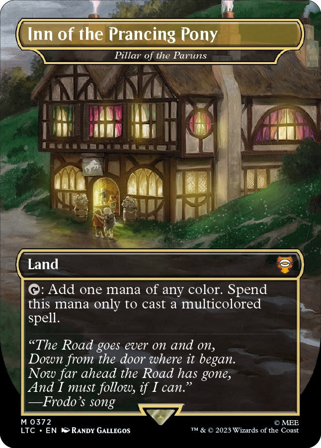 Image for Inn of the Prancing Pony - Pillar of the Paruns (Borderless) (372) (LTC) - Magic: The Gathering