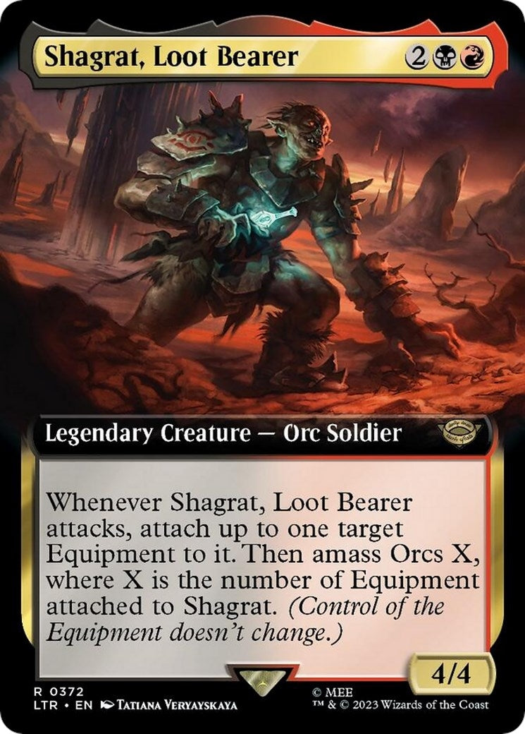 Image for Shagrat, Loot Bearer (Extended Art) (372) (LTR) - Magic: The Gathering