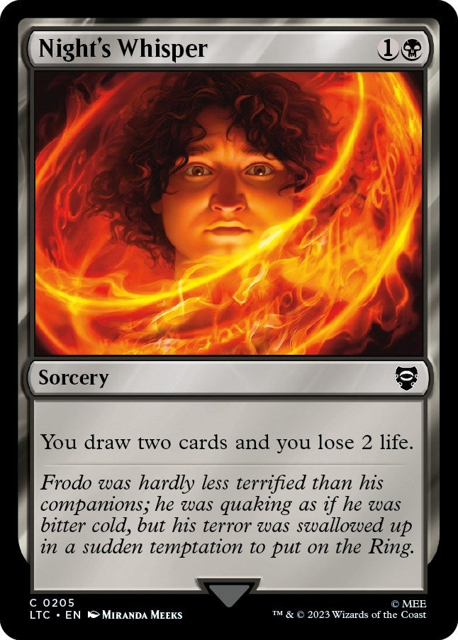 Image for Night's Whisper (205) (LTC) - Magic: The Gathering
