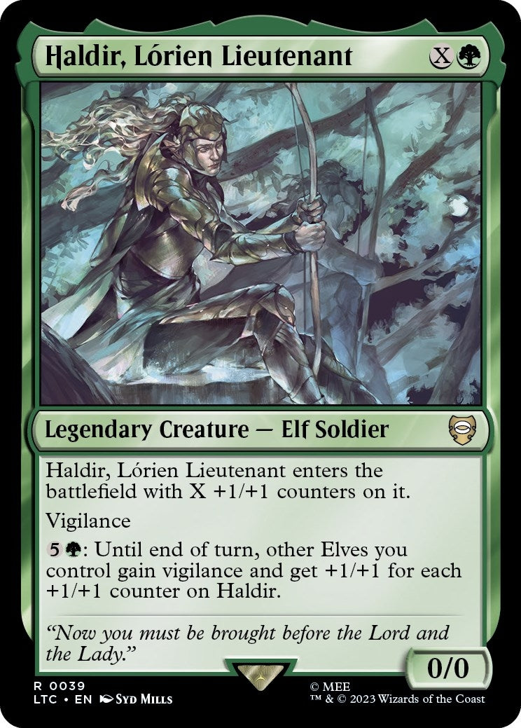 Image for Haldir, Lorien Lieutenant (39) (LTC) - Magic: The Gathering