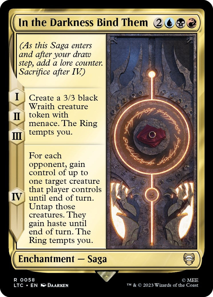 Image for In the Darkness Bind Them (58) (LTC) - Magic: The Gathering