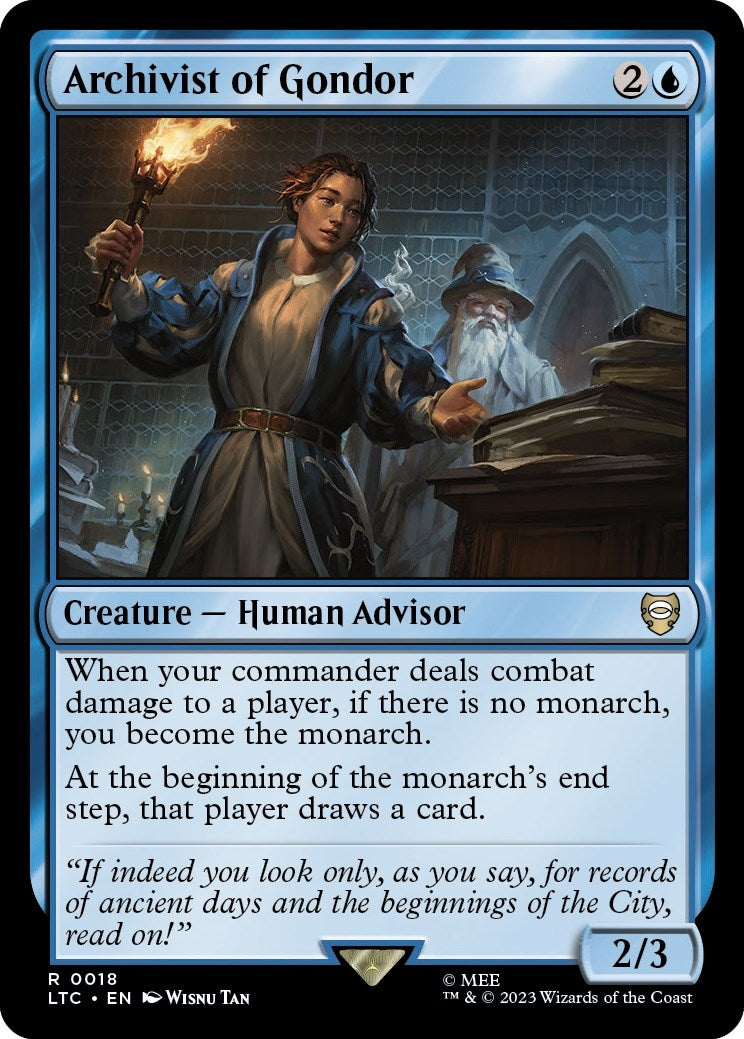 Image for Archivist of Gondor (18) (LTC) - Magic: The Gathering