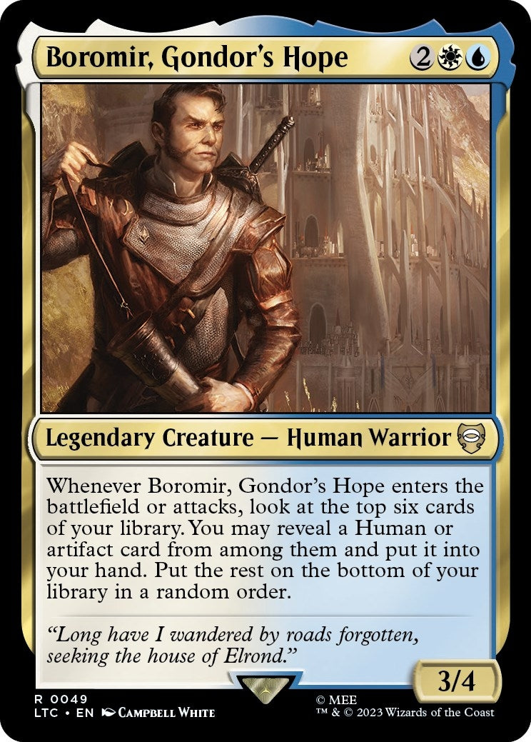Image for Boromir, Gondor's Hope (49) (LTC) - Magic: The Gathering