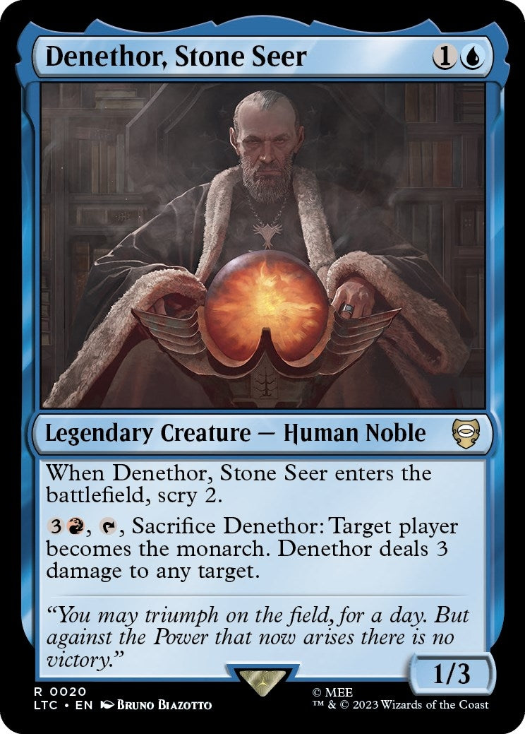 Image for Denethor, Stone Seer (20) (LTC) - Magic: The Gathering
