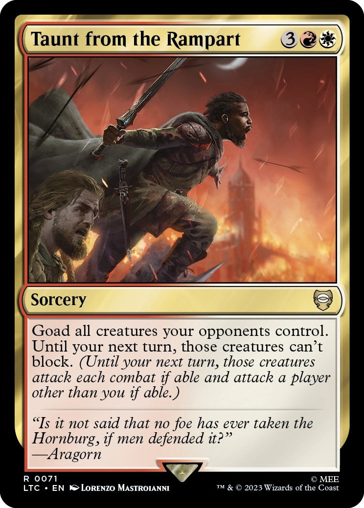 Image for Taunt from the Rampart (71) (LTC) - Magic: The Gathering