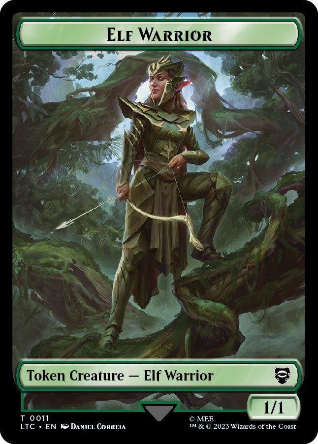 Image for Elf Warrior // Insect Double-Sided Token (11 // 12) (LTC) - Magic: The Gathering