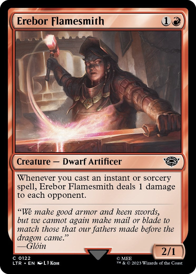 Image for Erebor Flamesmith (122) (LTR) - Magic: The Gathering