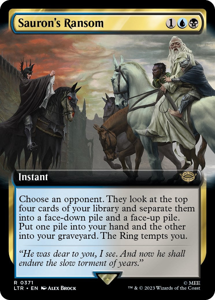 Image for Sauron's Ransom (Extended Art) (371) (LTR) - Magic: The Gathering