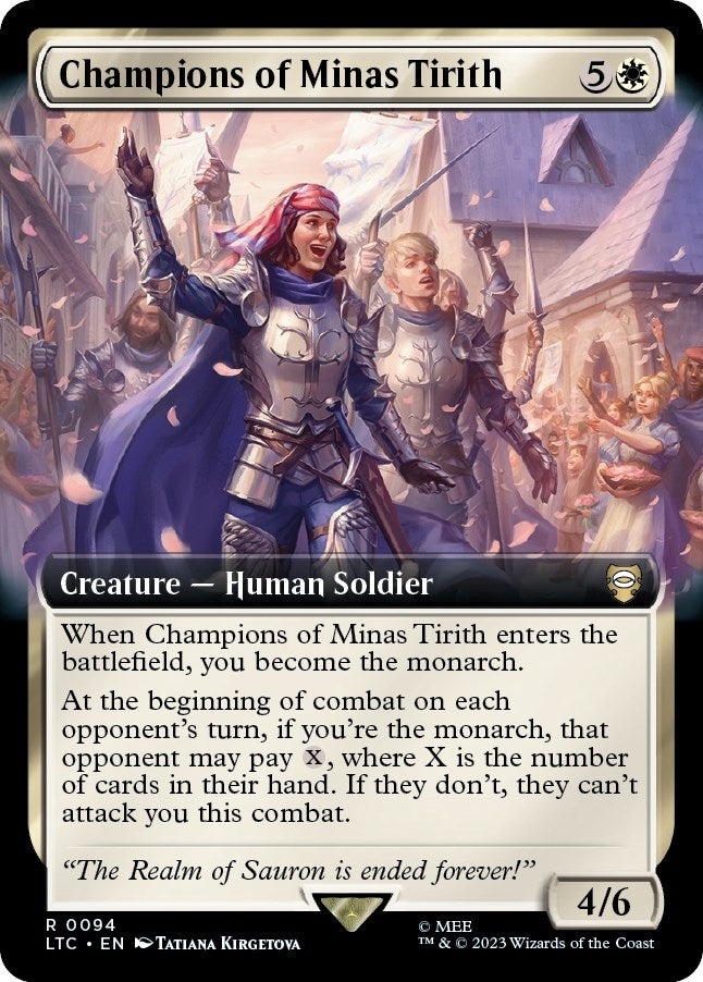 Image for Champions of Minas Tirith (Extended Art) (94) (LTC) - Magic: The Gathering