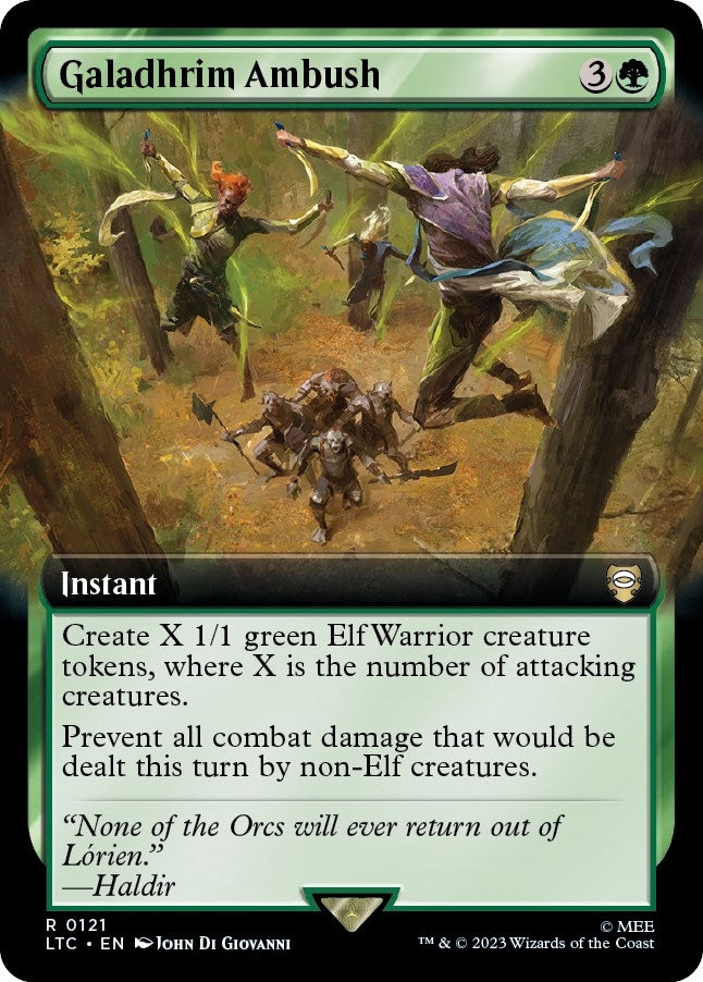 Image for Galadhrim Ambush (Extended Art) (121) (LTC) - Magic: The Gathering