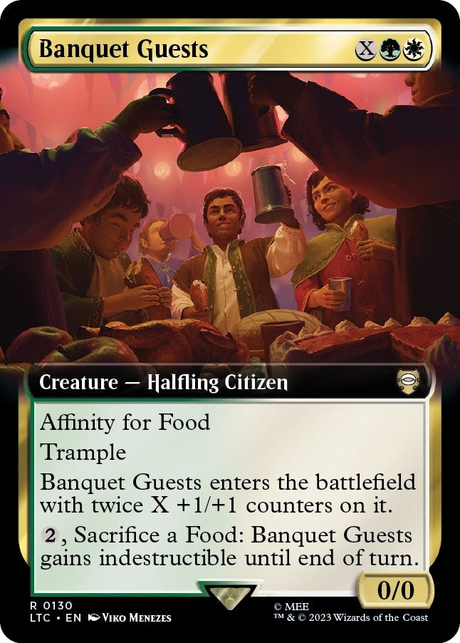 Image for Banquet Guests (Extended Art) (130) (LTC) - Magic: The Gathering