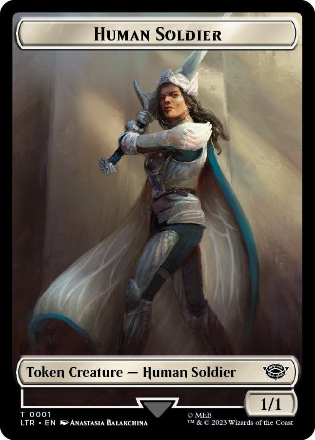 Image for Human Soldier Token (0001) (1) (LTR) - Magic: The Gathering
