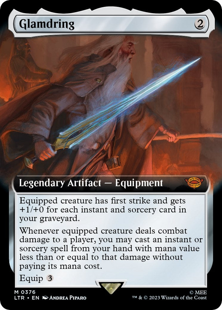 Image for Glamdring (Extended Art) (376) (LTR) - Magic: The Gathering