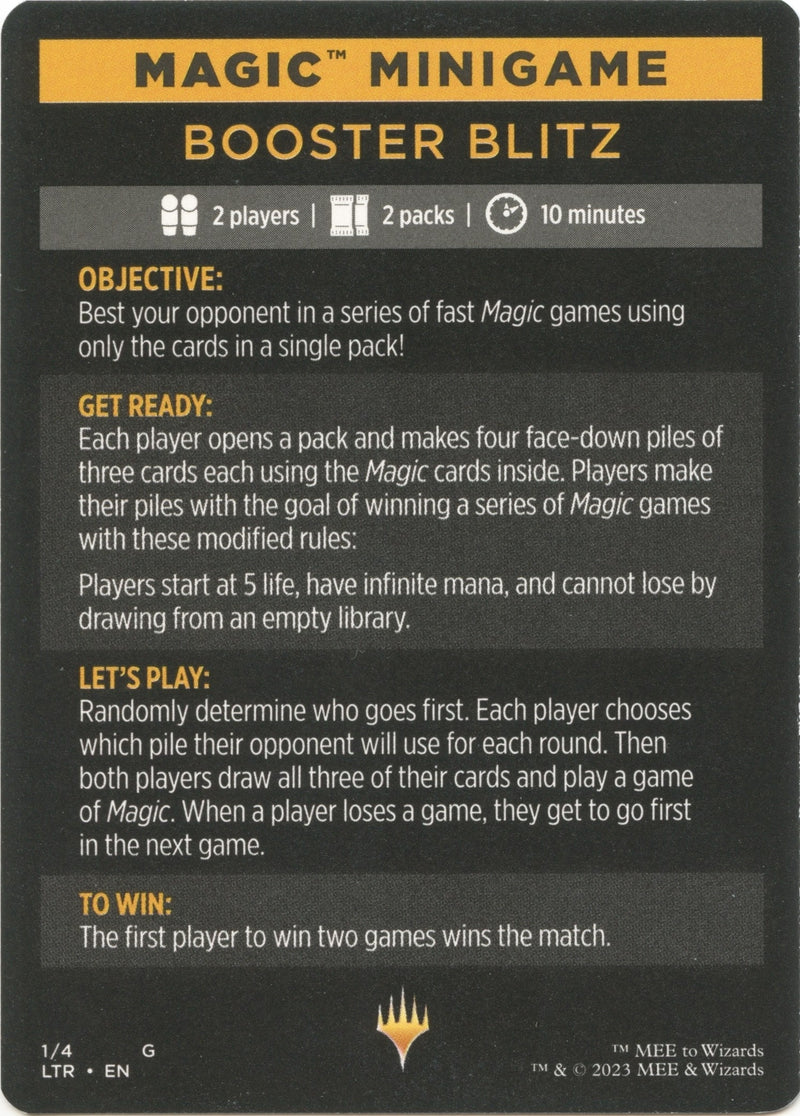 Image for Magic Minigame: Booster Blitz (1) (LTR) - Magic: The Gathering