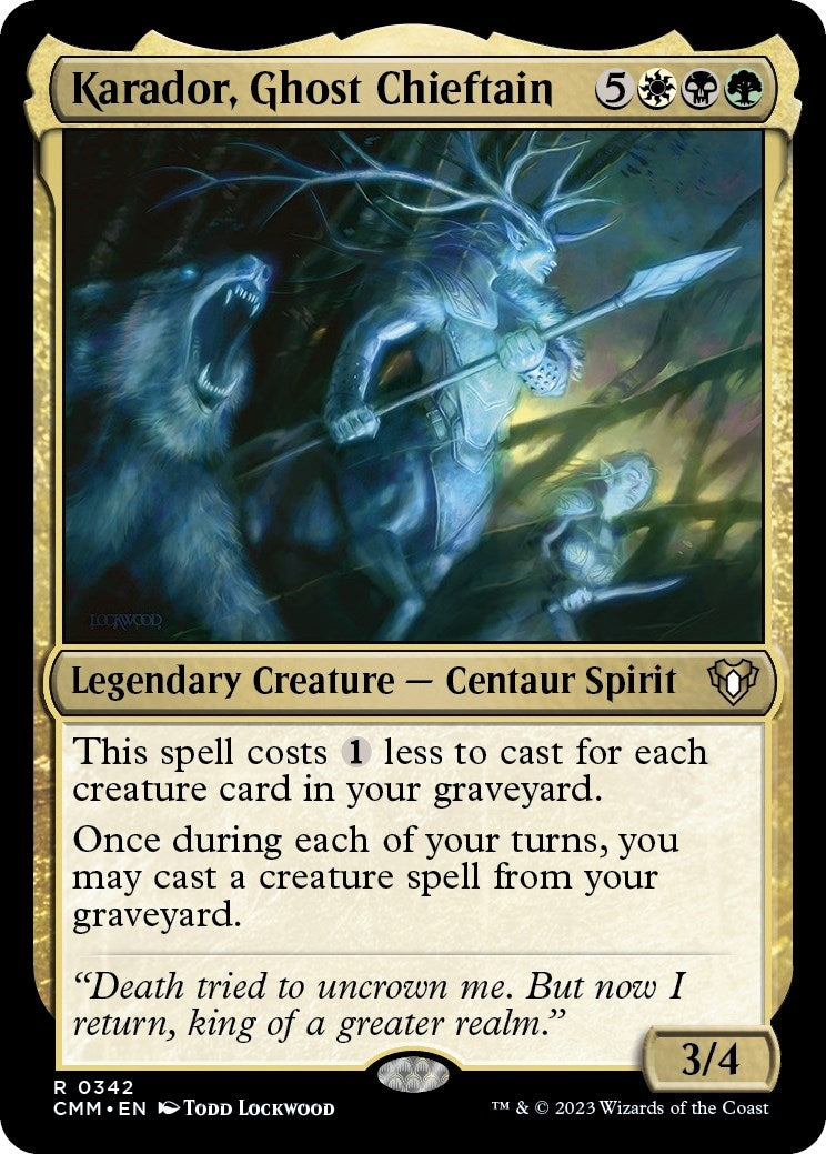 Image for Karador, Ghost Chieftain (342) (CMM) - Magic: The Gathering