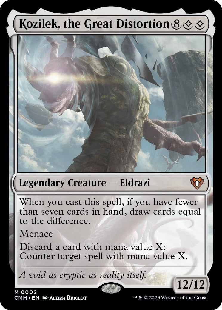 Image for Kozilek, the Great Distortion (2) (CMM) - Magic: The Gathering