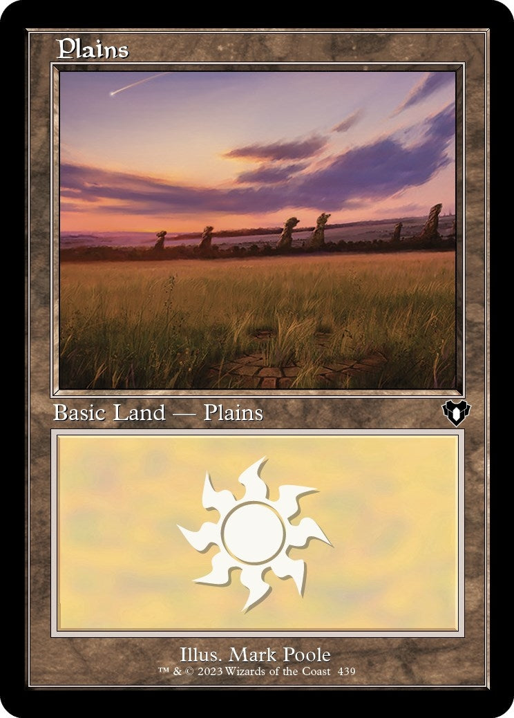 Image for Plains (439) (Retro Frame) (439) (CMM) - Magic: The Gathering