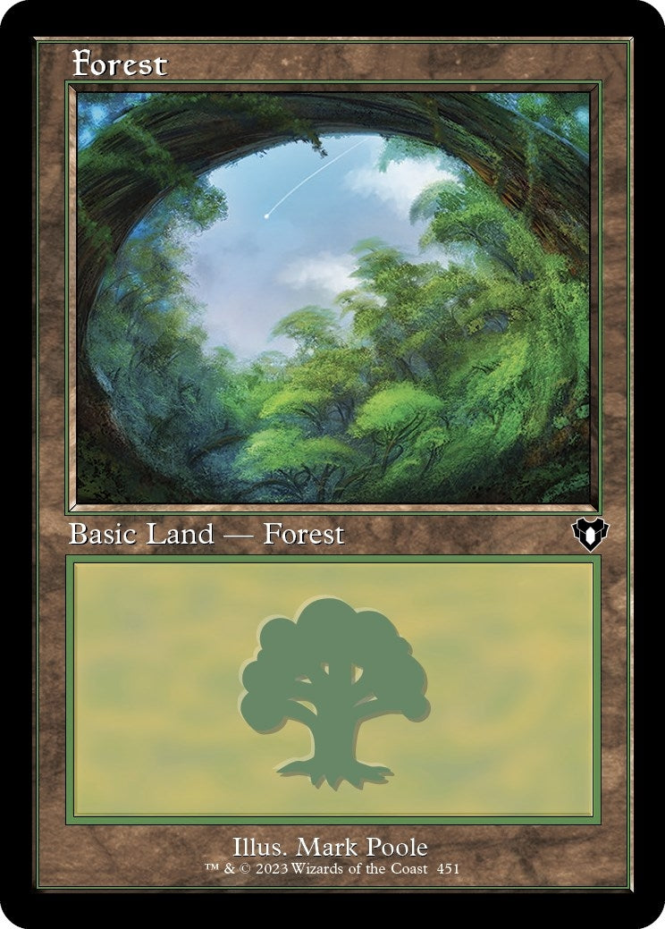 Image for Forest (451) (Retro Frame) (451) (CMM) - Magic: The Gathering