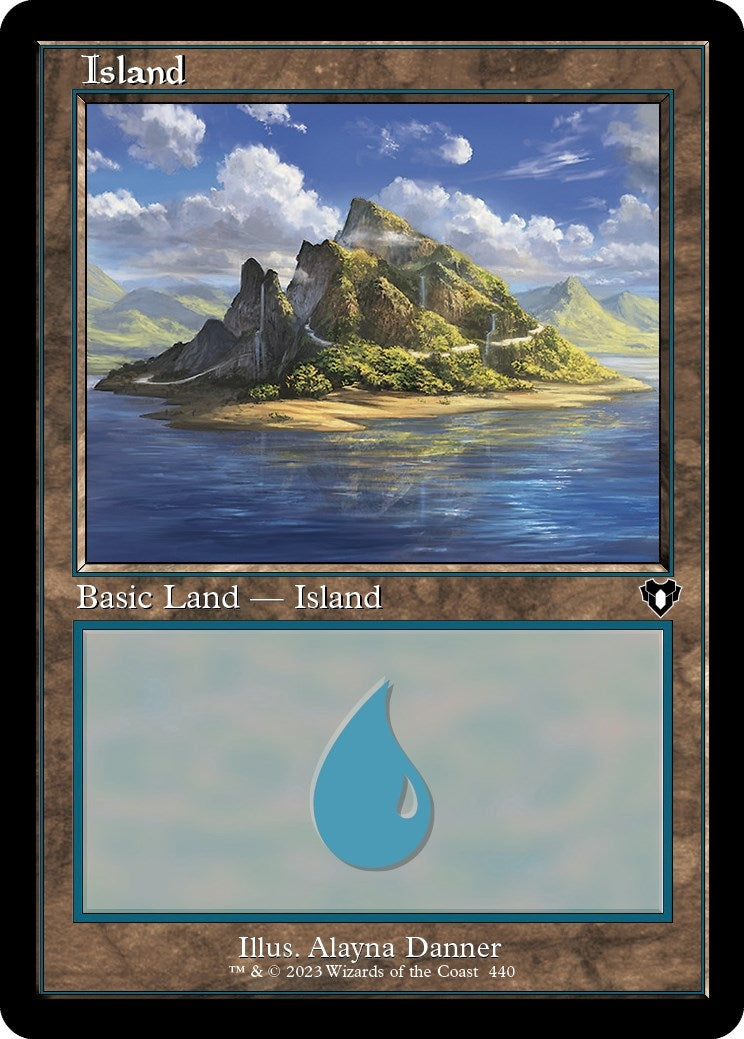 Image for Island (440) (Retro Frame) (440) (CMM) - Magic: The Gathering