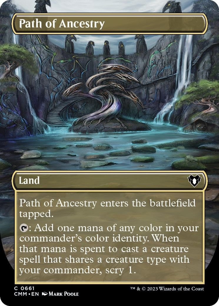 Image for Path of Ancestry (Borderless) (661) (CMM) - Magic: The Gathering