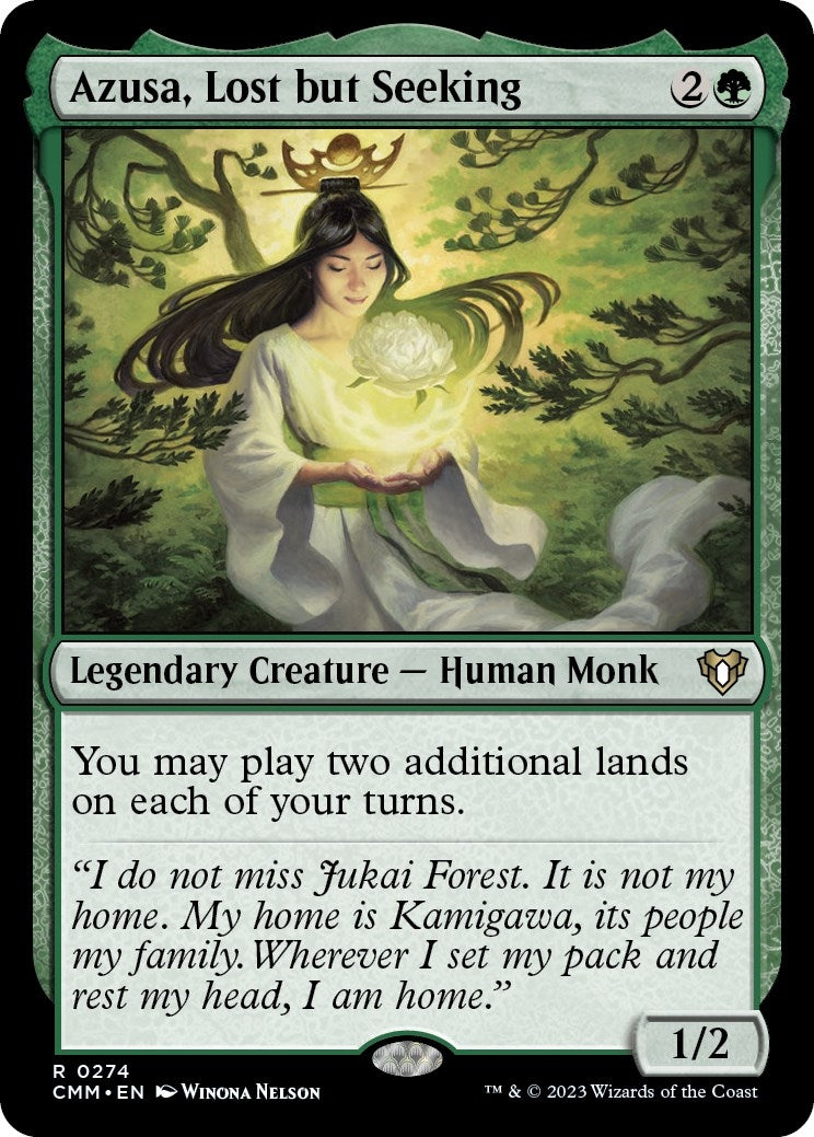 Image for Azusa, Lost but Seeking (274) (CMM) - Magic: The Gathering