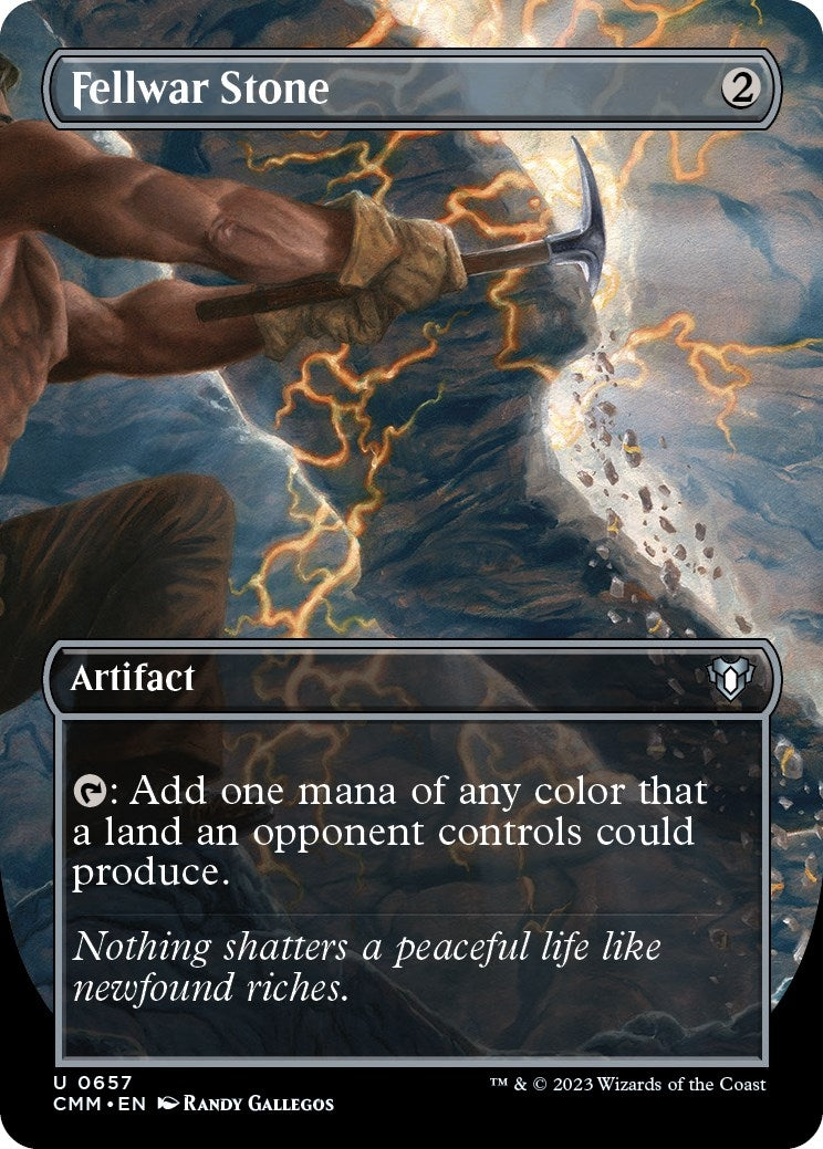 Image for Fellwar Stone (Borderless) (657) (CMM) - Magic: The Gathering