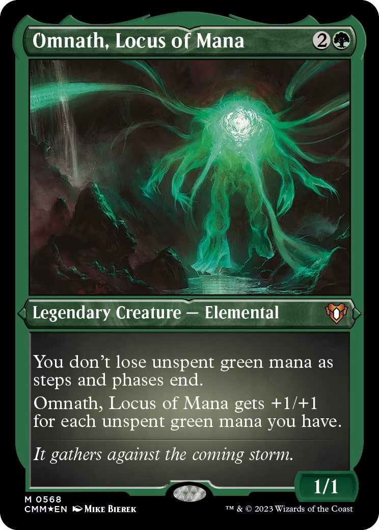 Image for Omnath, Locus of Mana (Foil Etched) (568) (CMM) - Magic: The Gathering