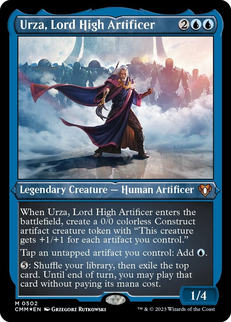 Image for Urza, Lord High Artificer (Foil Etched) (502) (CMM) - Magic: The Gathering