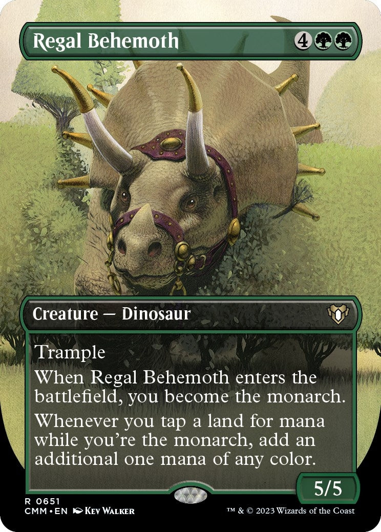 Image for Regal Behemoth (Borderless) (651) (CMM) - Magic: The Gathering