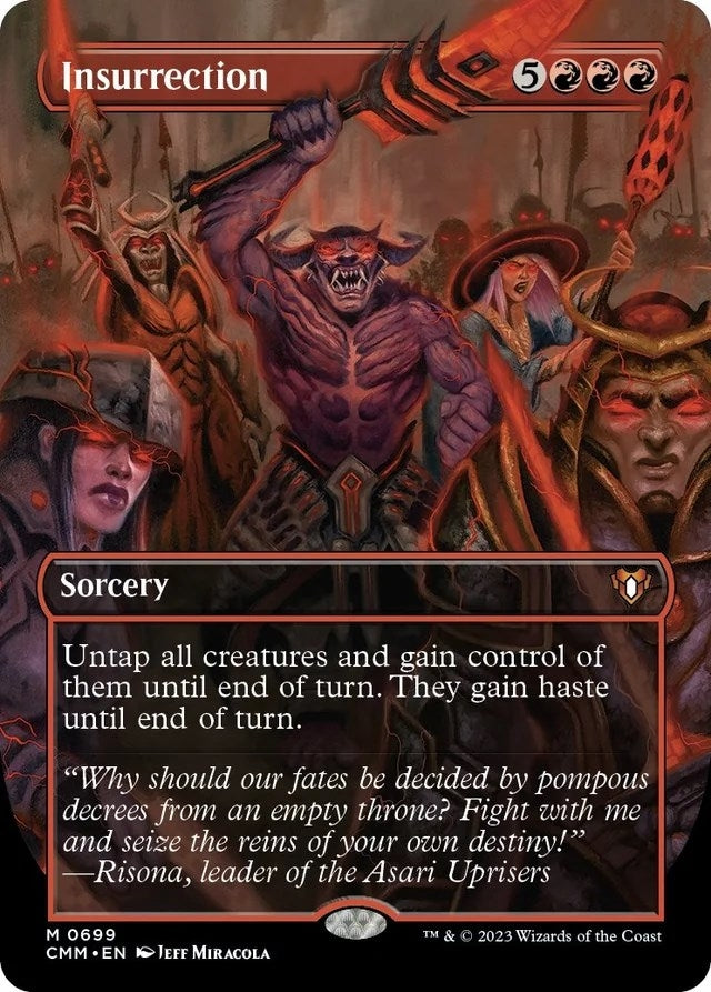 Image for Insurrection (Borderless) (699) (CMM) - Magic: The Gathering