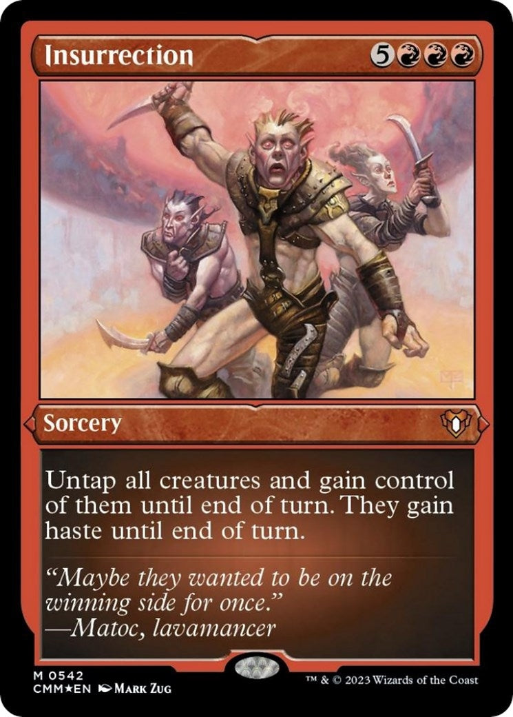 Image for Insurrection (Foil Etched) (542) (CMM) - Magic: The Gathering