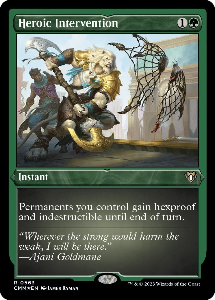 Image for Heroic Intervention (Foil Etched) (563) (CMM) - Magic: The Gathering