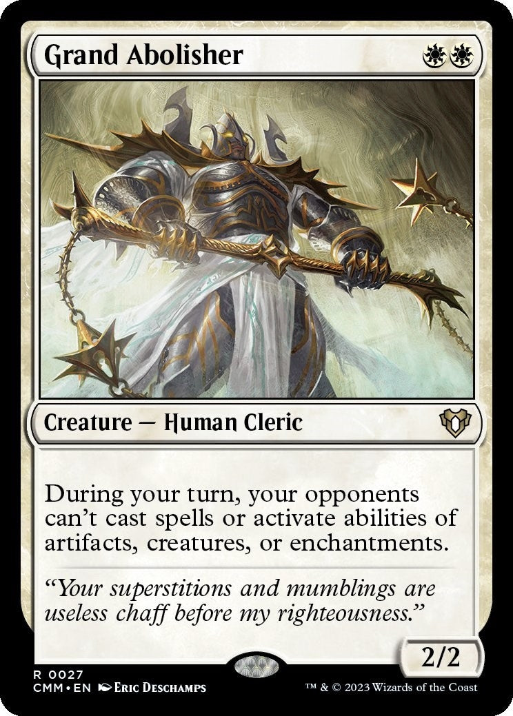 Image for Grand Abolisher (27) (CMM) - Magic: The Gathering