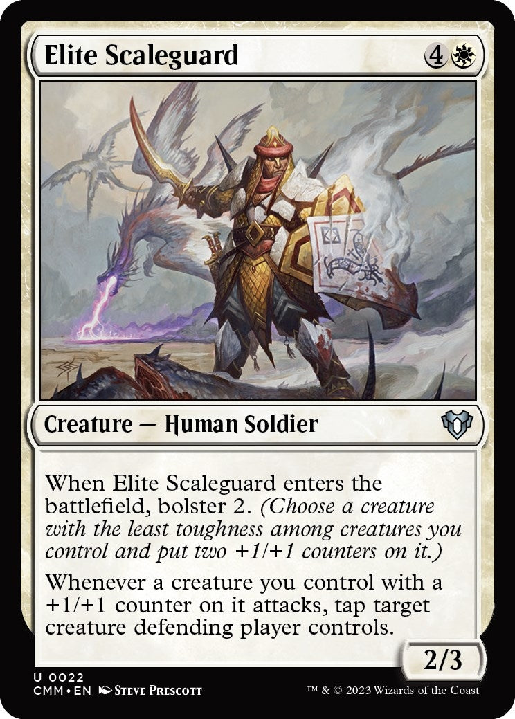 Image for Elite Scaleguard (22) (CMM) - Magic: The Gathering
