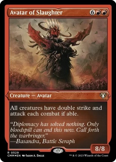 Image for Avatar of Slaughter (Foil Etched) (529) (CMM) - Magic: The Gathering