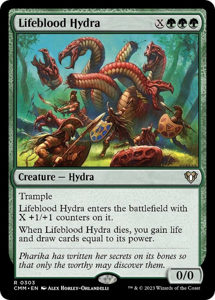 Image for Lifeblood Hydra (303) (CMM) - Magic: The Gathering