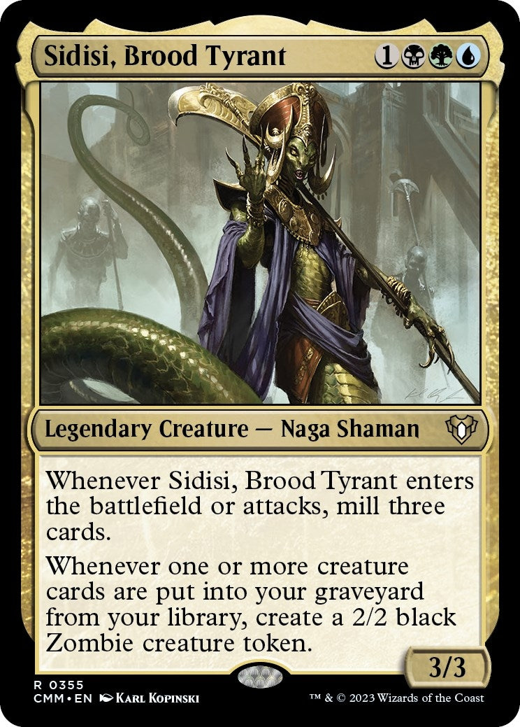 Image for Sidisi, Brood Tyrant (355) (CMM) - Magic: The Gathering