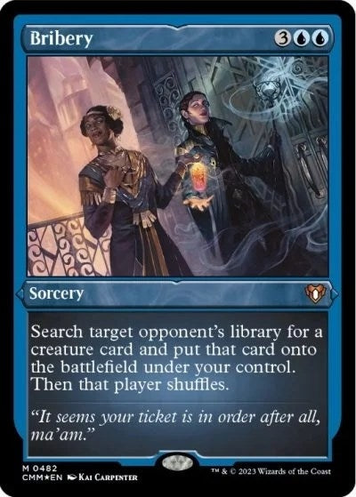 Image for Bribery (Foil Etched) (482) (CMM) - Magic: The Gathering