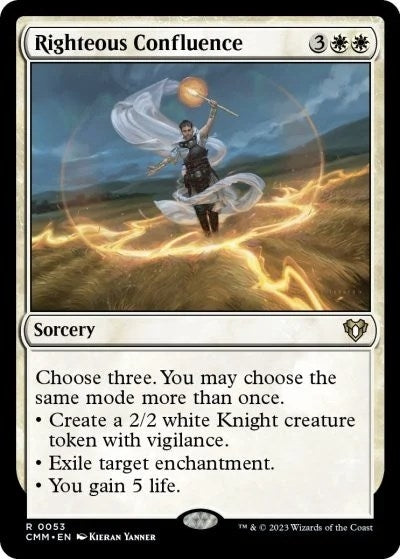 Image for Righteous Confluence (53) (CMM) - Magic: The Gathering
