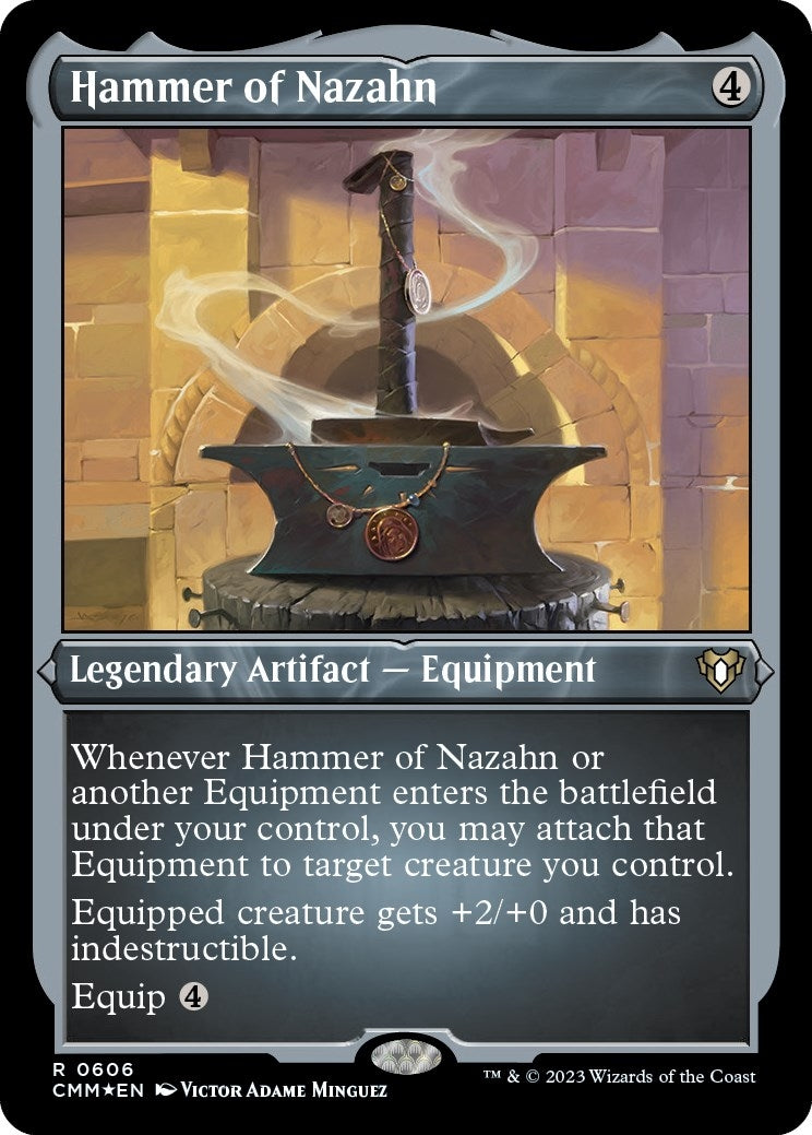 Image for Hammer of Nazahn (Foil Etched) (606) (CMM) - Magic: The Gathering