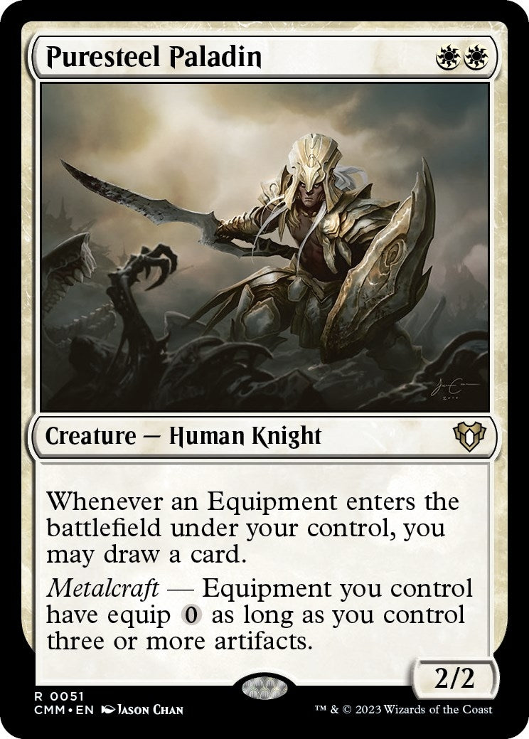 Image for Puresteel Paladin (51) (CMM) - Magic: The Gathering