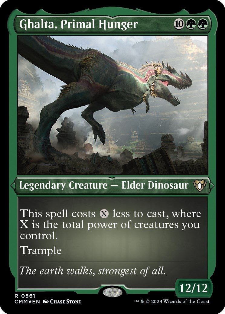 Image for Ghalta, Primal Hunger (Foil Etched) (561) (CMM) - Magic: The Gathering