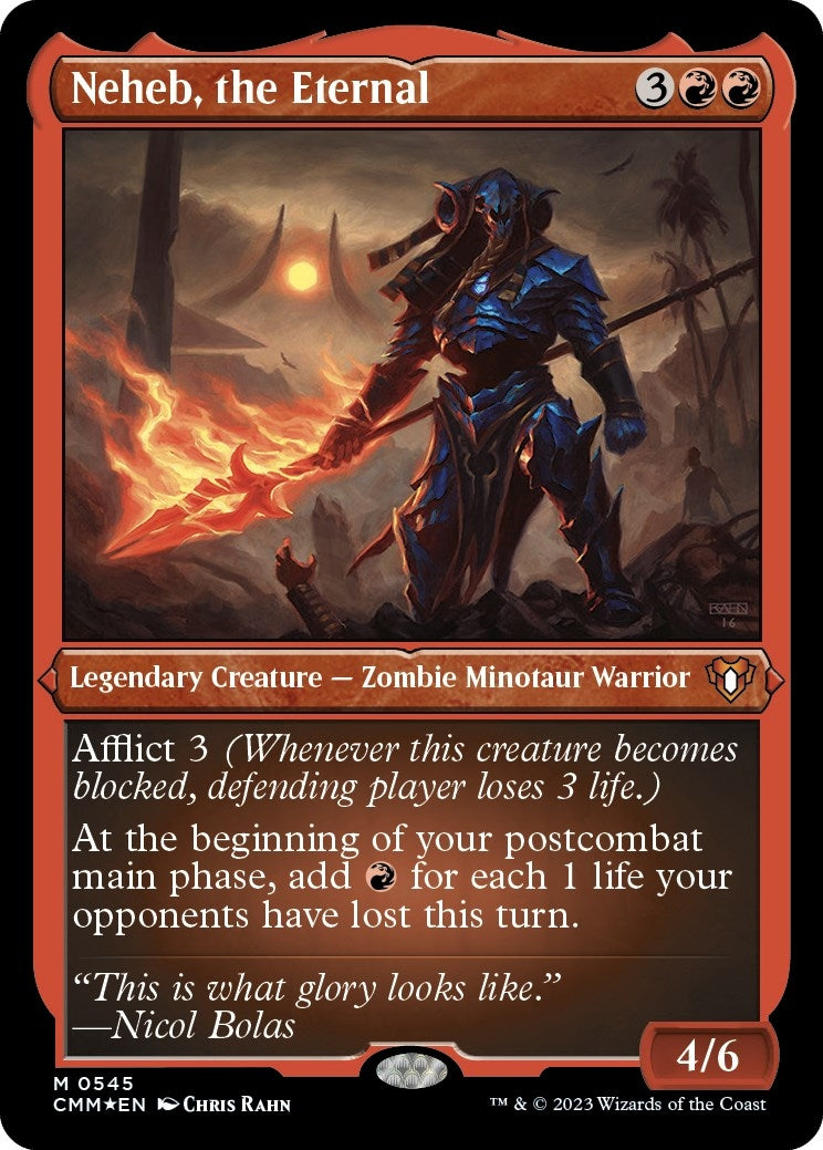 Image for Neheb, the Eternal (Foil Etched) (545) (CMM) - Magic: The Gathering