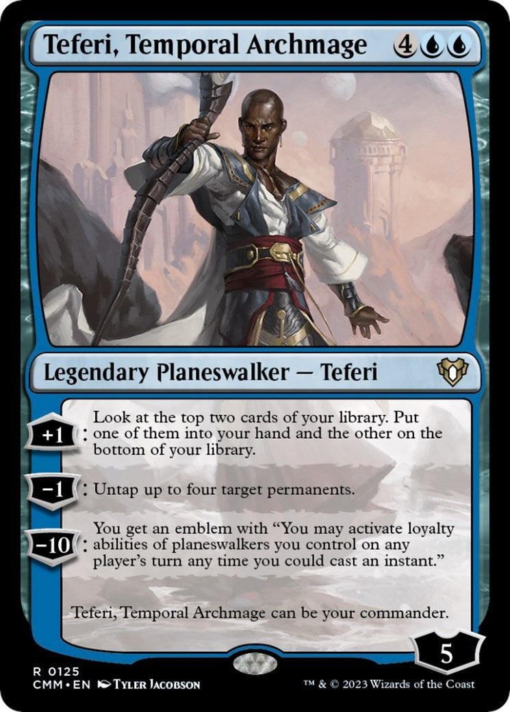 Image for Teferi, Temporal Archmage (125) (CMM) - Magic: The Gathering