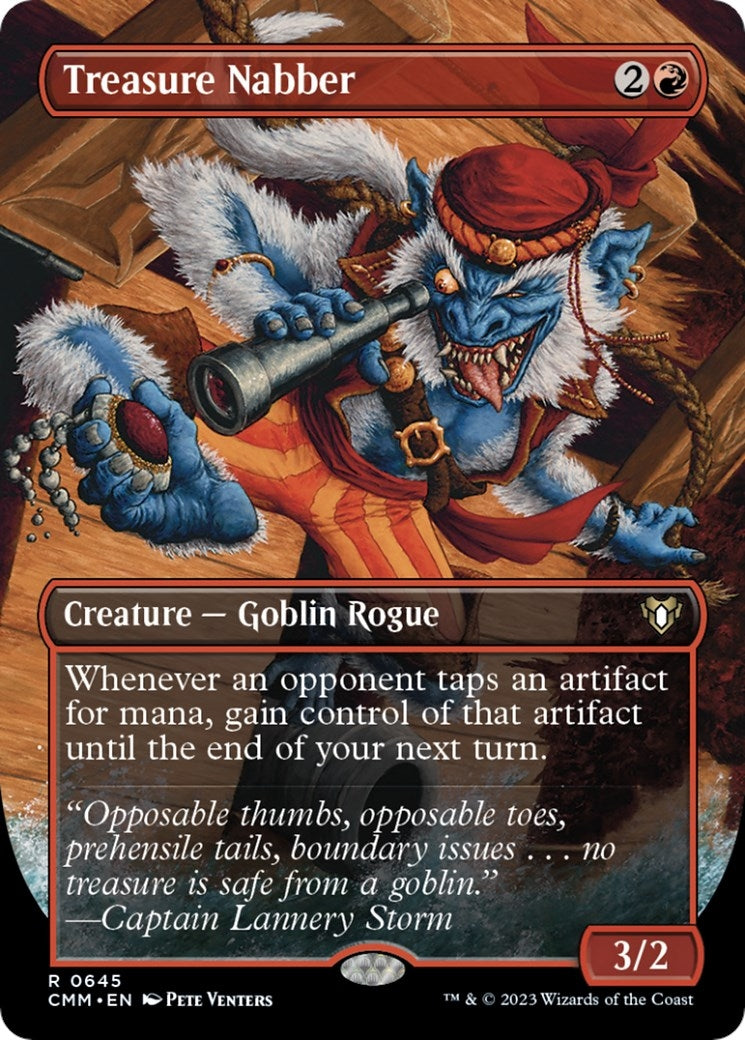 Image for Treasure Nabber (Borderless) (645) (CMM) - Magic: The Gathering
