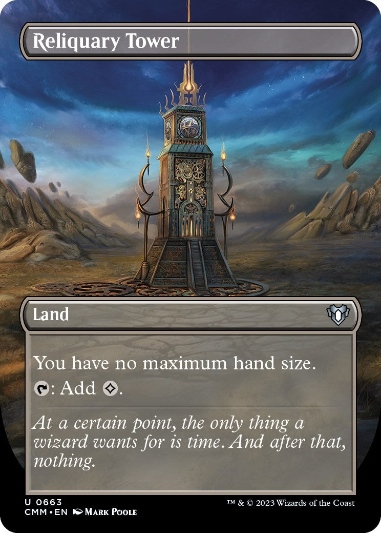 Image for Reliquary Tower (Borderless) (663) (CMM) - Magic: The Gathering