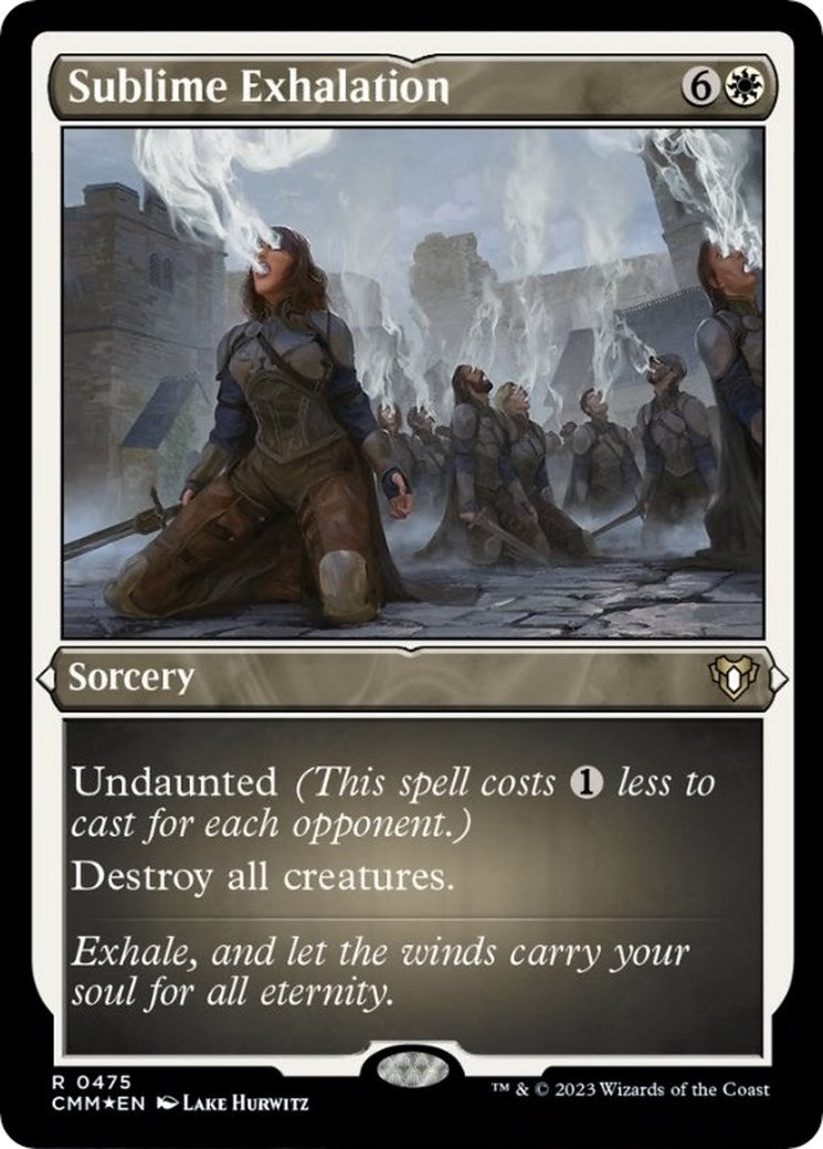 Image for Sublime Exhalation (Foil Etched) (475) (CMM) - Magic: The Gathering