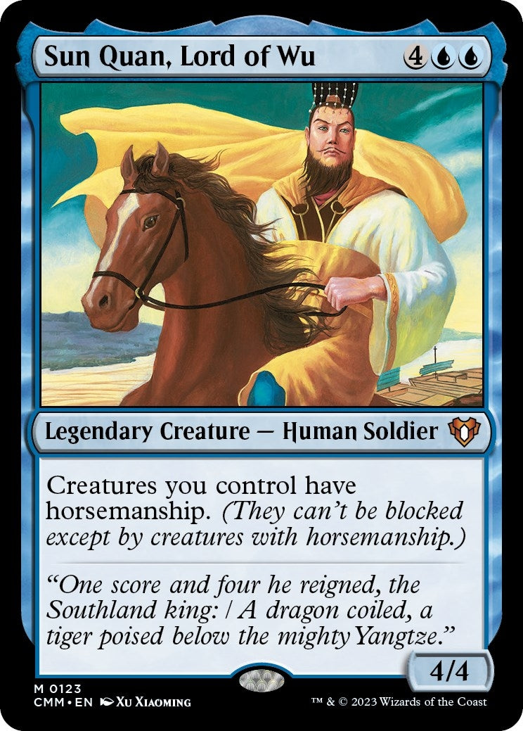 Image for Sun Quan, Lord of Wu (123) (CMM) - Magic: The Gathering