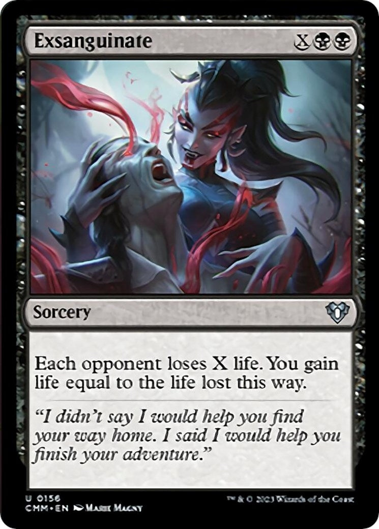 Image for Exsanguinate (156) (CMM) - Magic: The Gathering